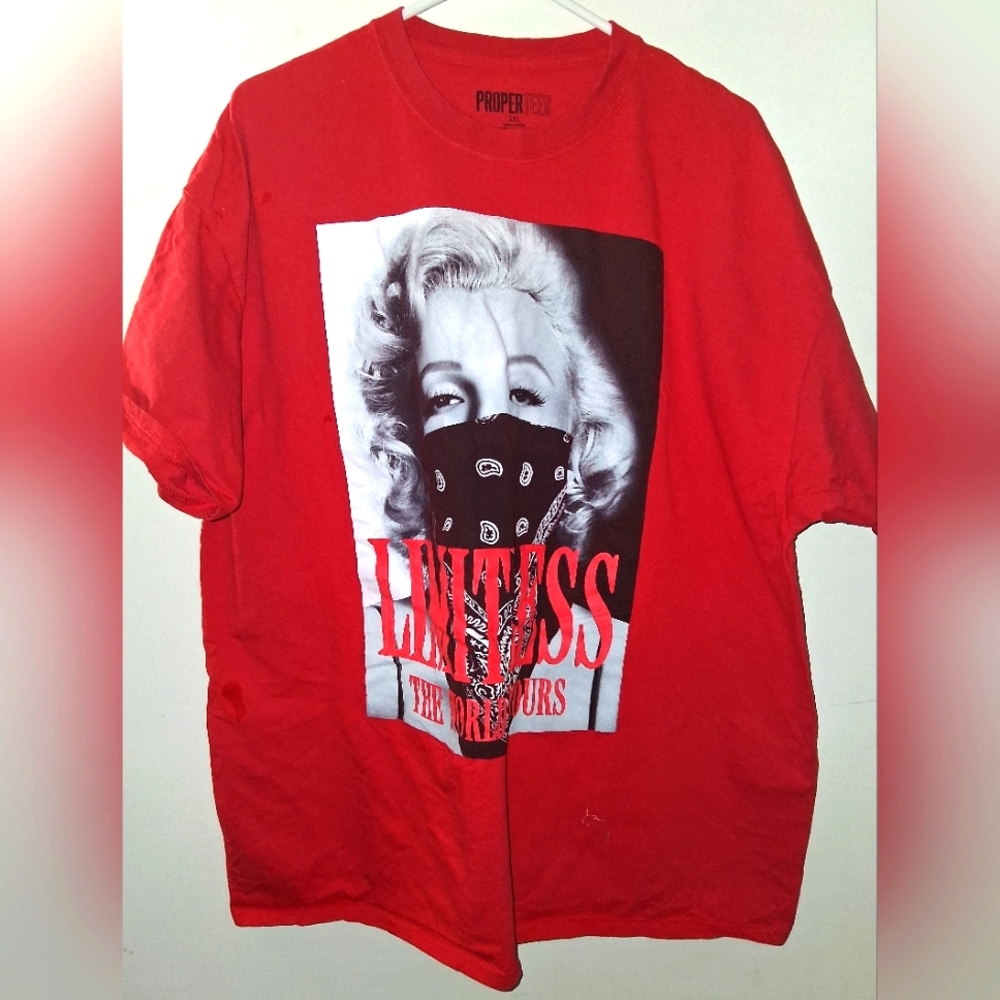 Marilyn Monroe The world is yours vintage t-shirt 90s size 2xl